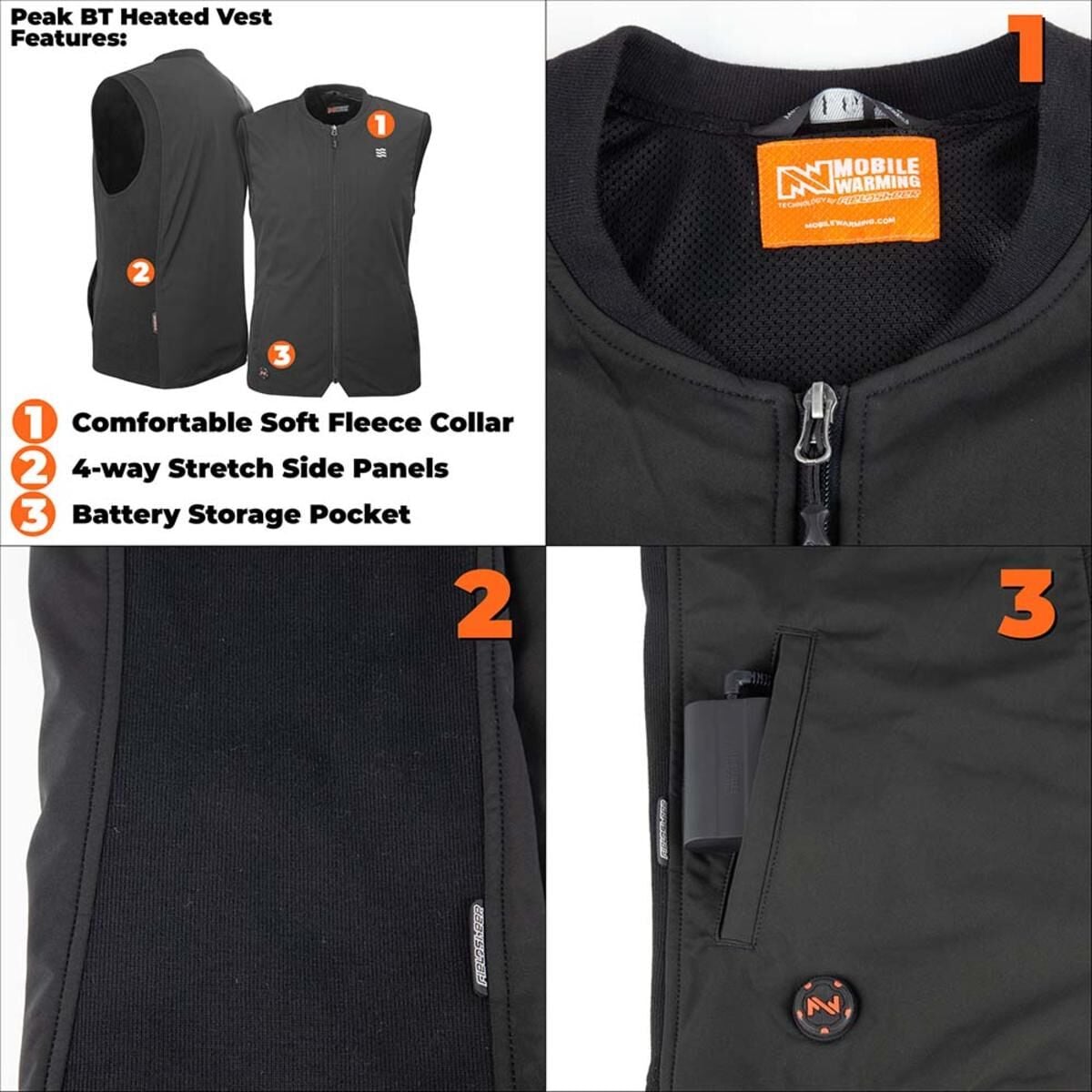 Men's 7.4 V Peak Heated Vest