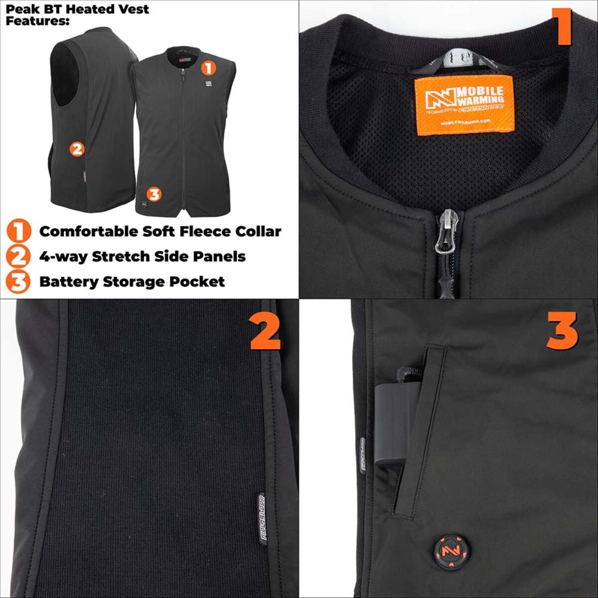 Men's 7.4 V Peak Heated Vest