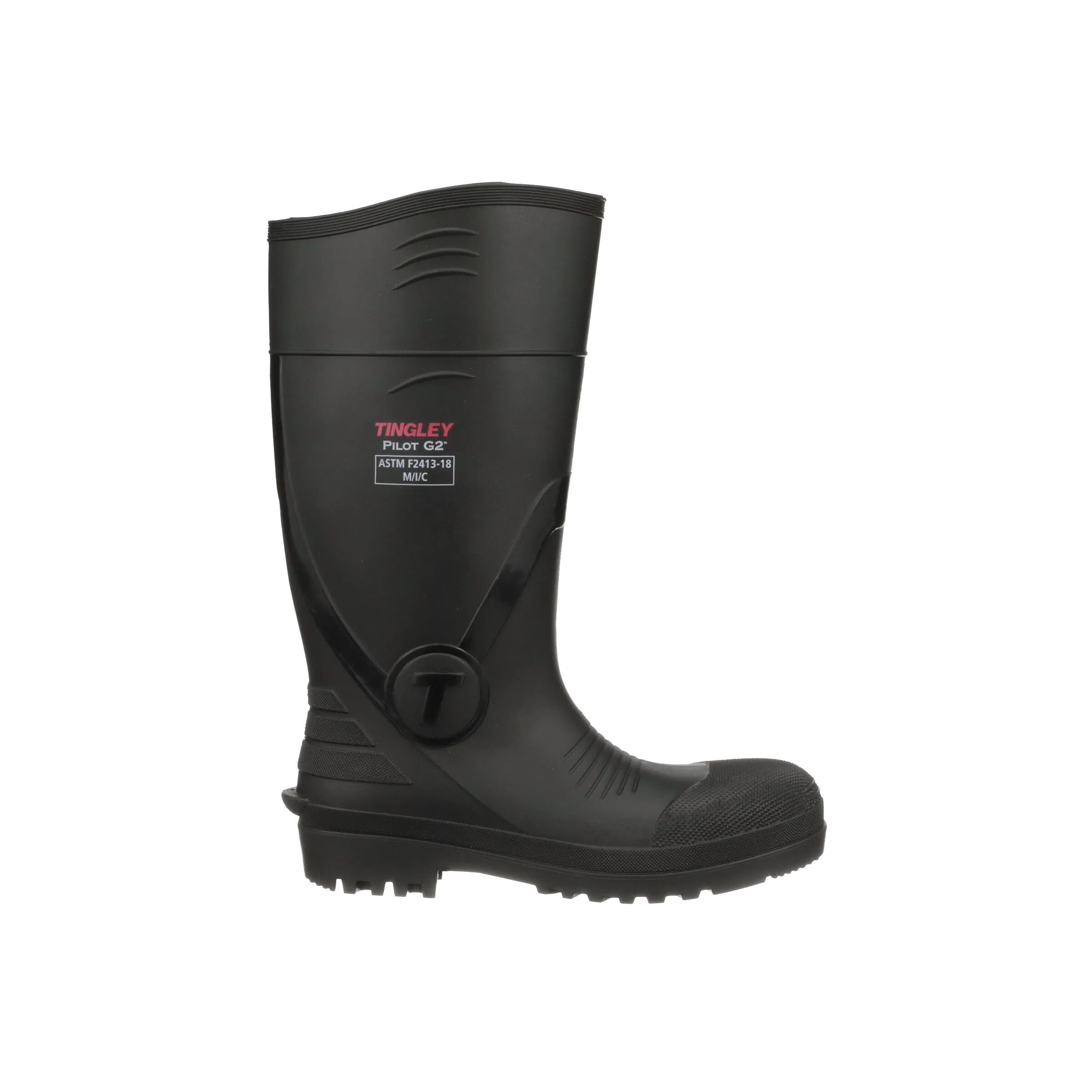 Unisex Pilot G2 Safety Toe Knee Boot in Black