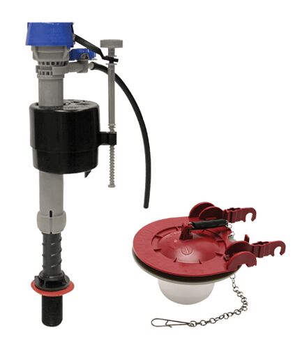 Toilet Fill Valve and 3" Flapper Repair Kit