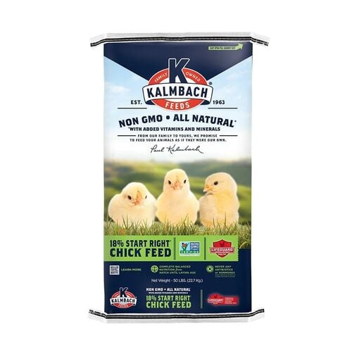 All Natural Non-GMO 18% Start Right Chick Feed - 50 Lb