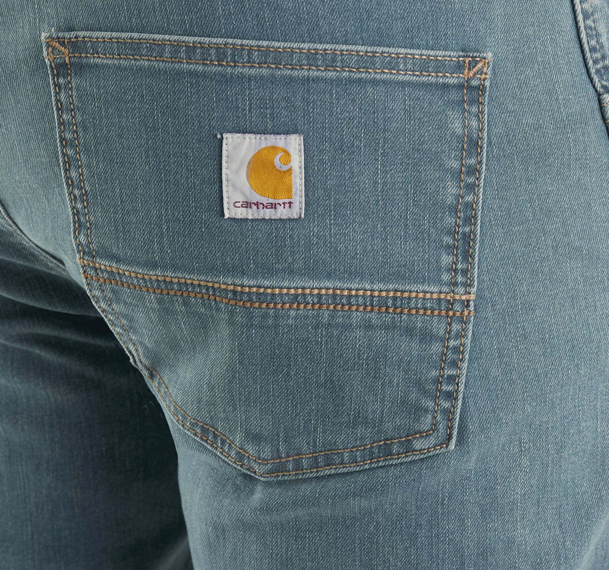 Men's Rugged Flex Slim Fit Low-Rise Boocut Jeans in Fender