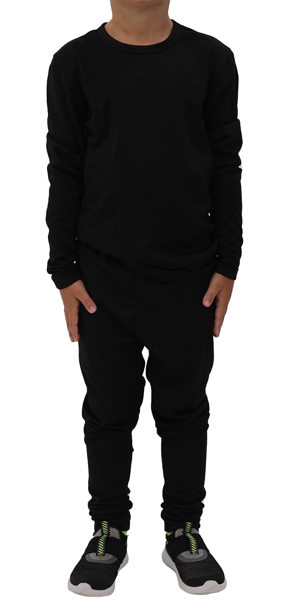 Youth Baselayer Set in Black