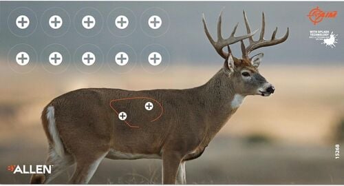 EZ Aim Splash Reactive Paper Shooting Targets - Whitetail Deer 24"W x 13"H 3-Pack
