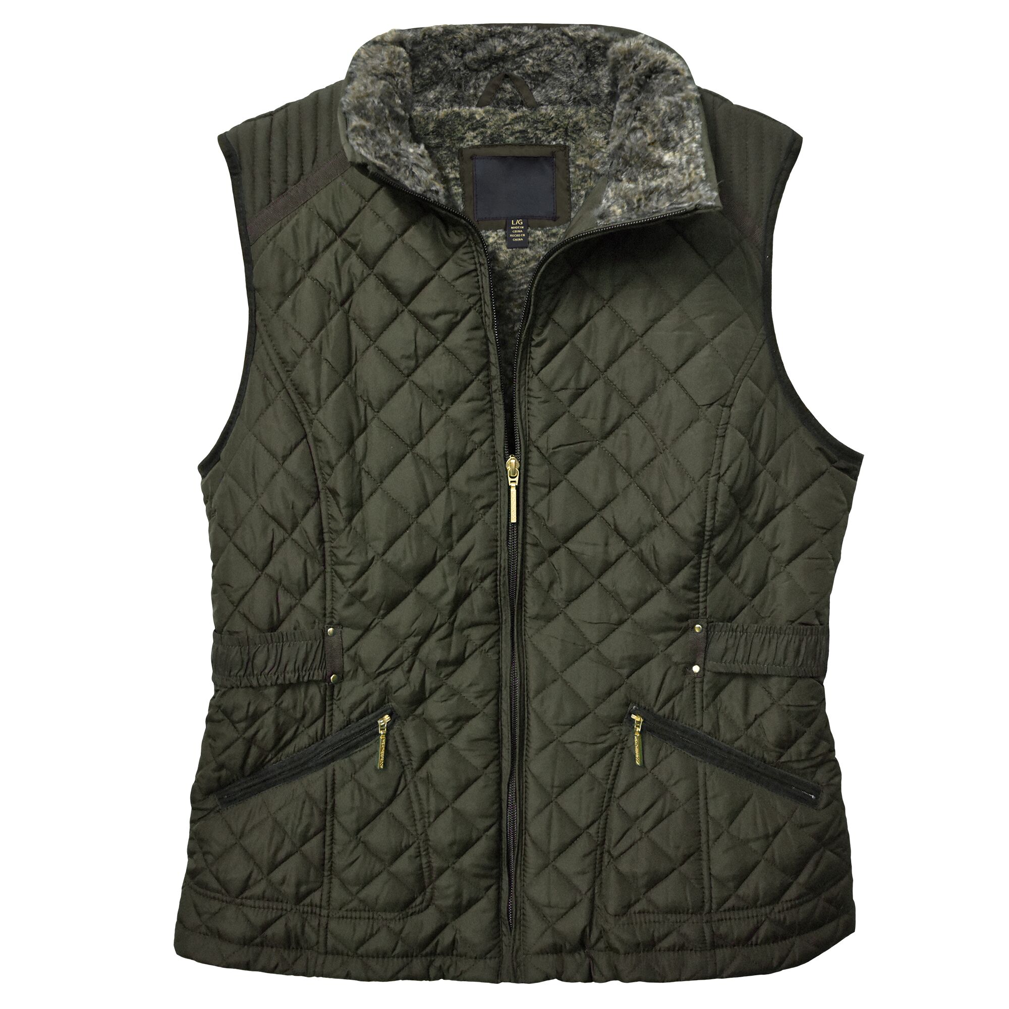Victory Women's Fur Lined Quilted Vest