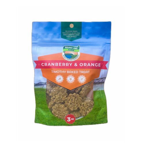 Small Animal Cranberry & Orange Timothy Baked Treats - 3 oz