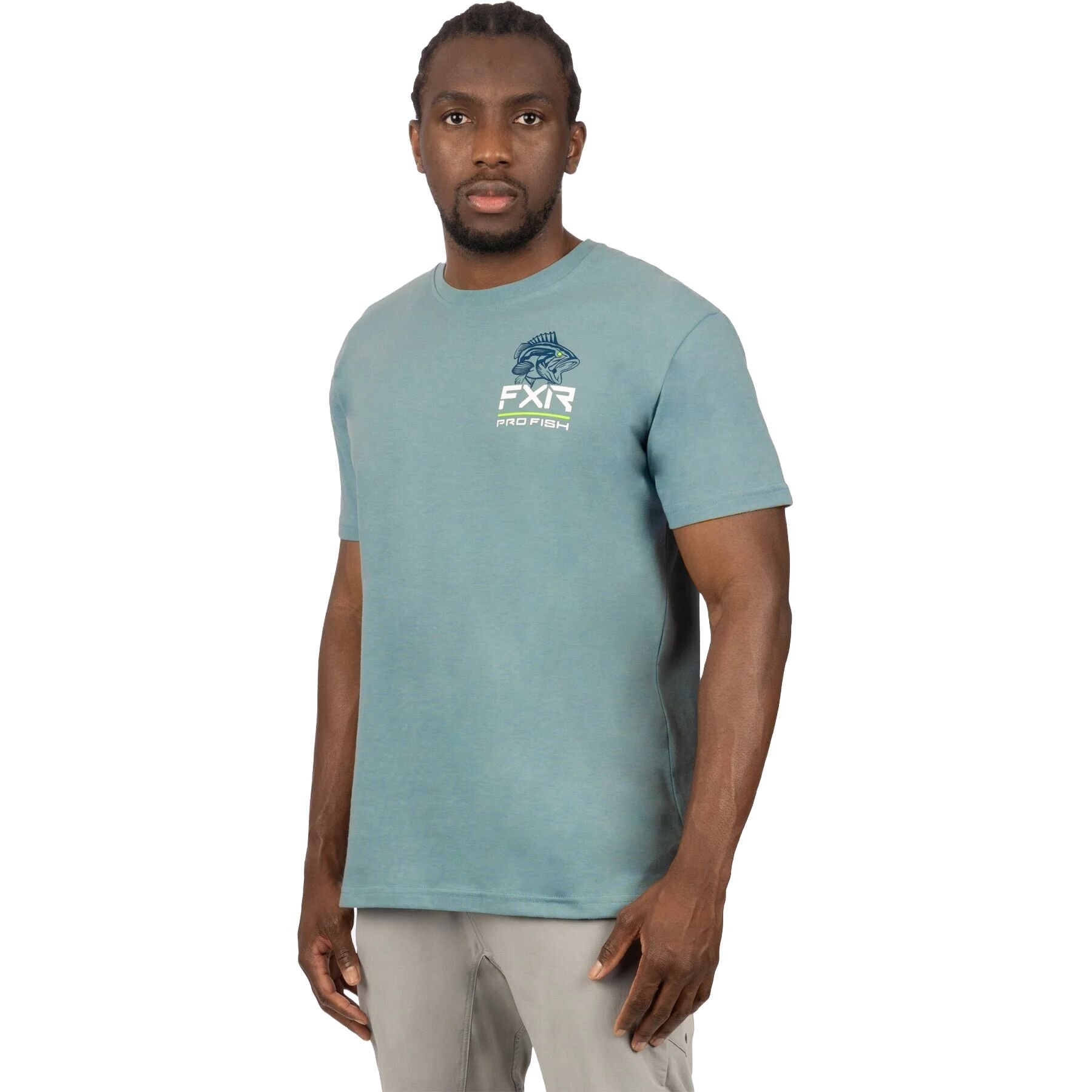 Da Bass Premium Short Sleeve T-Shirt in Light Steel/Dark Steel