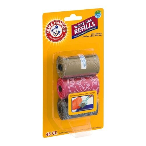 2-In-1 Litter Scoop Waste Bag Refills - 45 Count