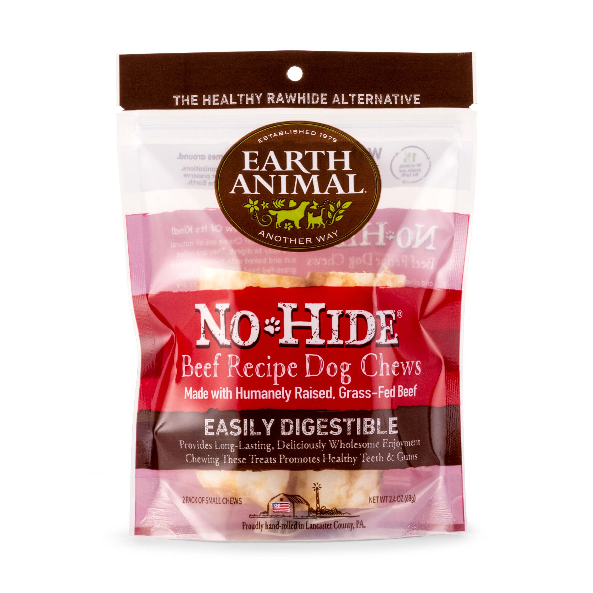 Earth Animal No-hide Medium Earth Animal No Hide Beef Dog Chews (2