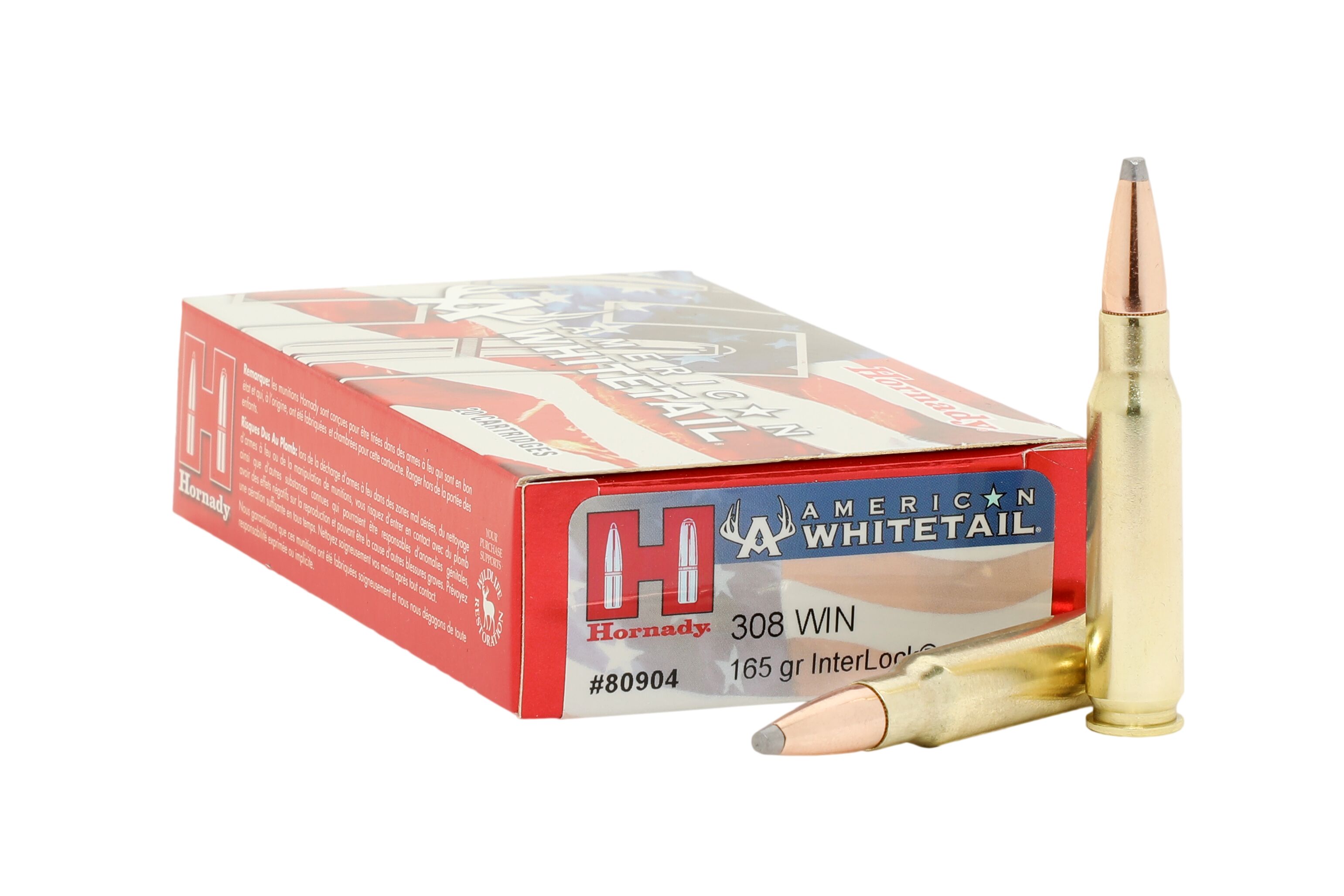Hornady American Whitetail .308 Winchester 165 Grain Centerfire 