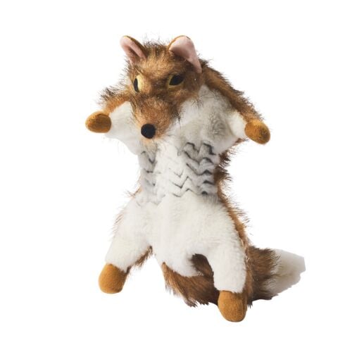 Roadkill Fox With Ball Squeaky Dog Toy