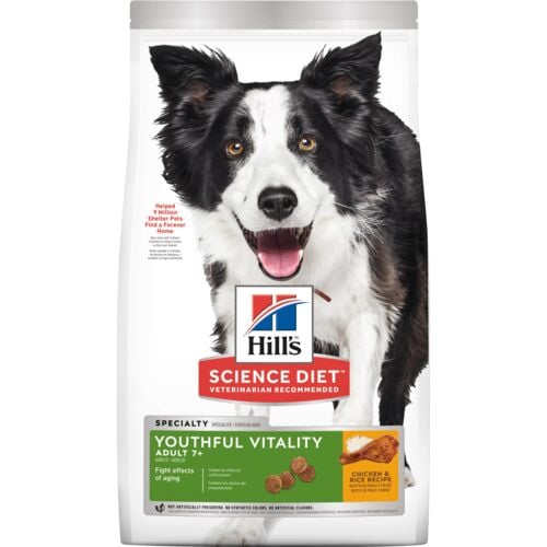 Adult 7+ Senior Vitality Chicken & Rice Recipe Dog Food