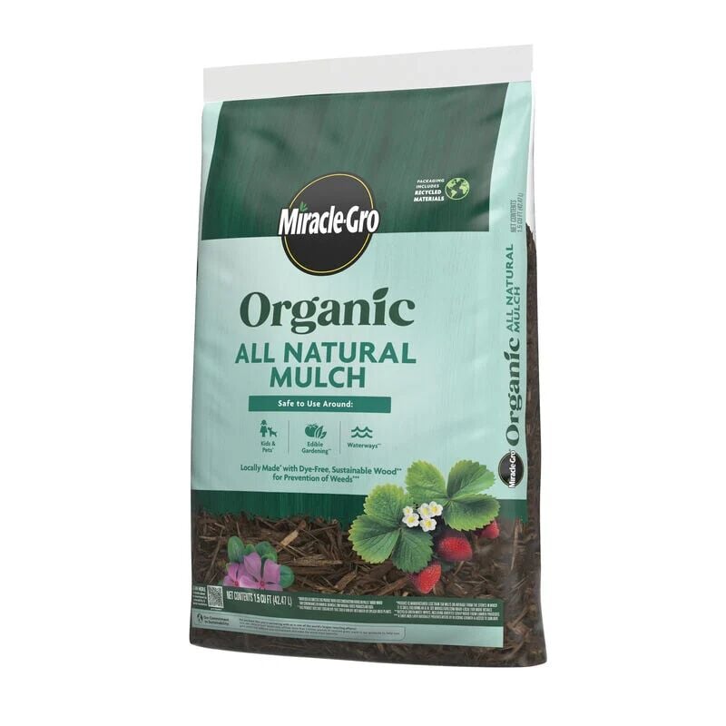 Organic All Natural Mulch - 1.5 Cu Ft