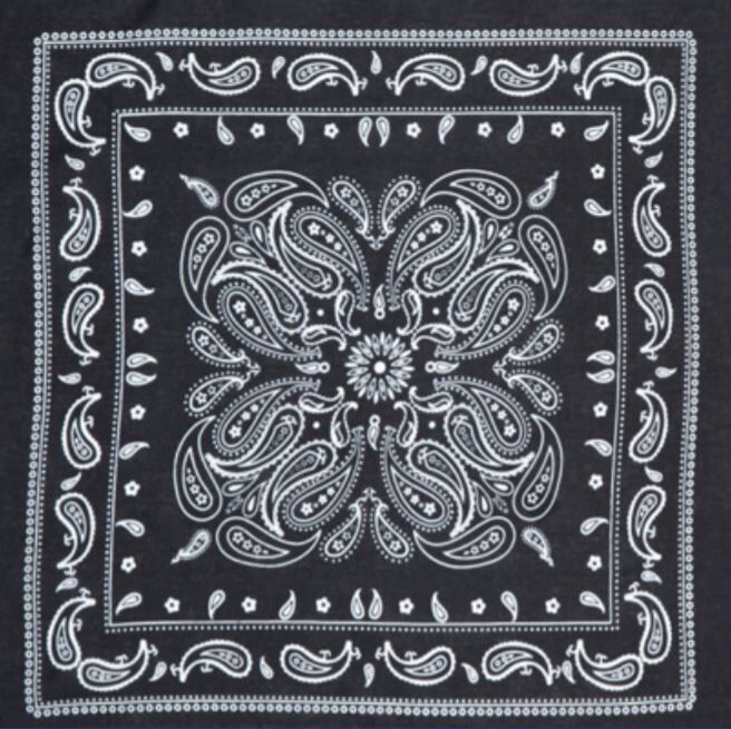 Rothco Thin Blue Line Bandana – 22x22 Inch, Men's, Regular Size, MPN 44074