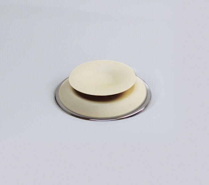 Plumb Pak 2 In. Dia. White Rubber Drain Stopper