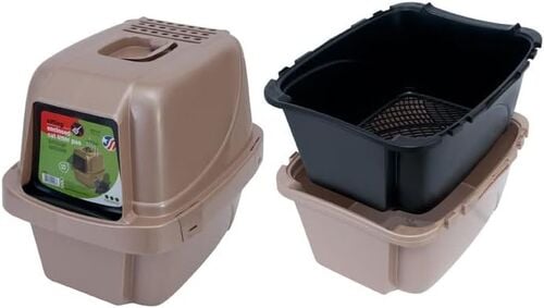 Enclosed Sifting Cat Pan/Litter Box - Large
