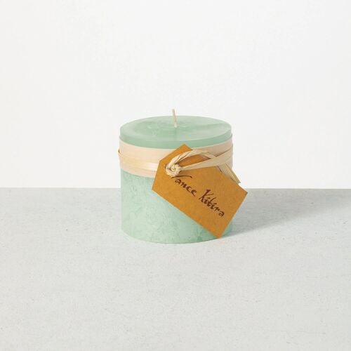 Aqua Timber Pillar Candle - 12 Oz