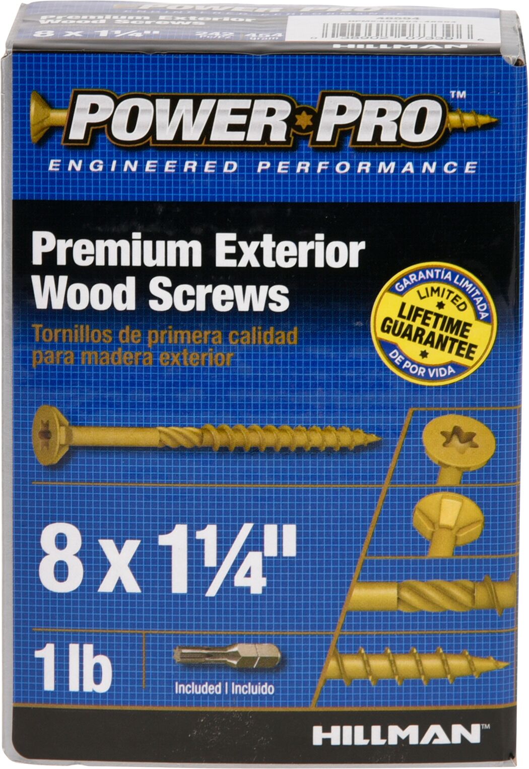 Power Pro Bronze Premium Exterior Wood Screws - Lb Box