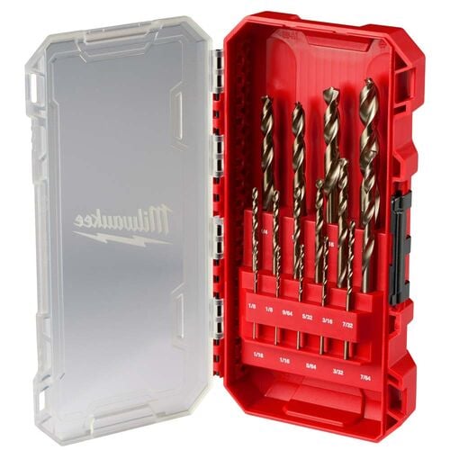 15-Piece RED HELIX Cobalt Drill Bit Set
