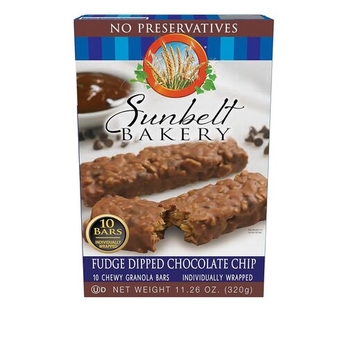 Fudge Dipped Chocolate Chip Granola Bars - 11.26oz