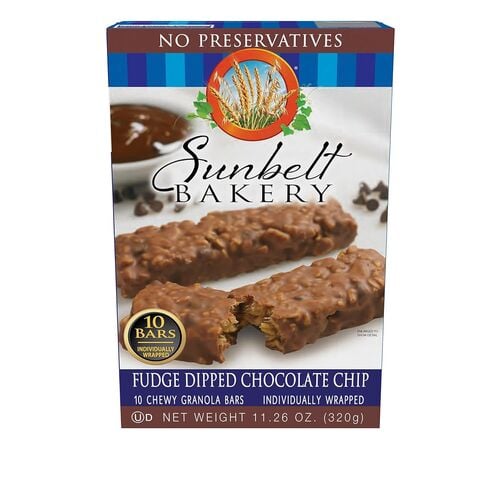 Fudge Dipped Chocolate Chip Granola Bars - 11.26oz