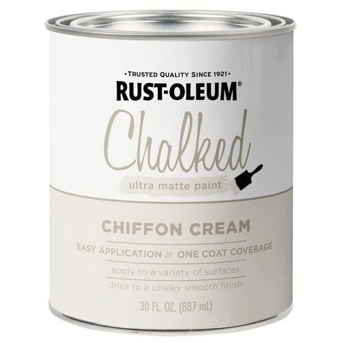 30 Oz Chalked Chiffon Cream Ultra Matte Interior Paint