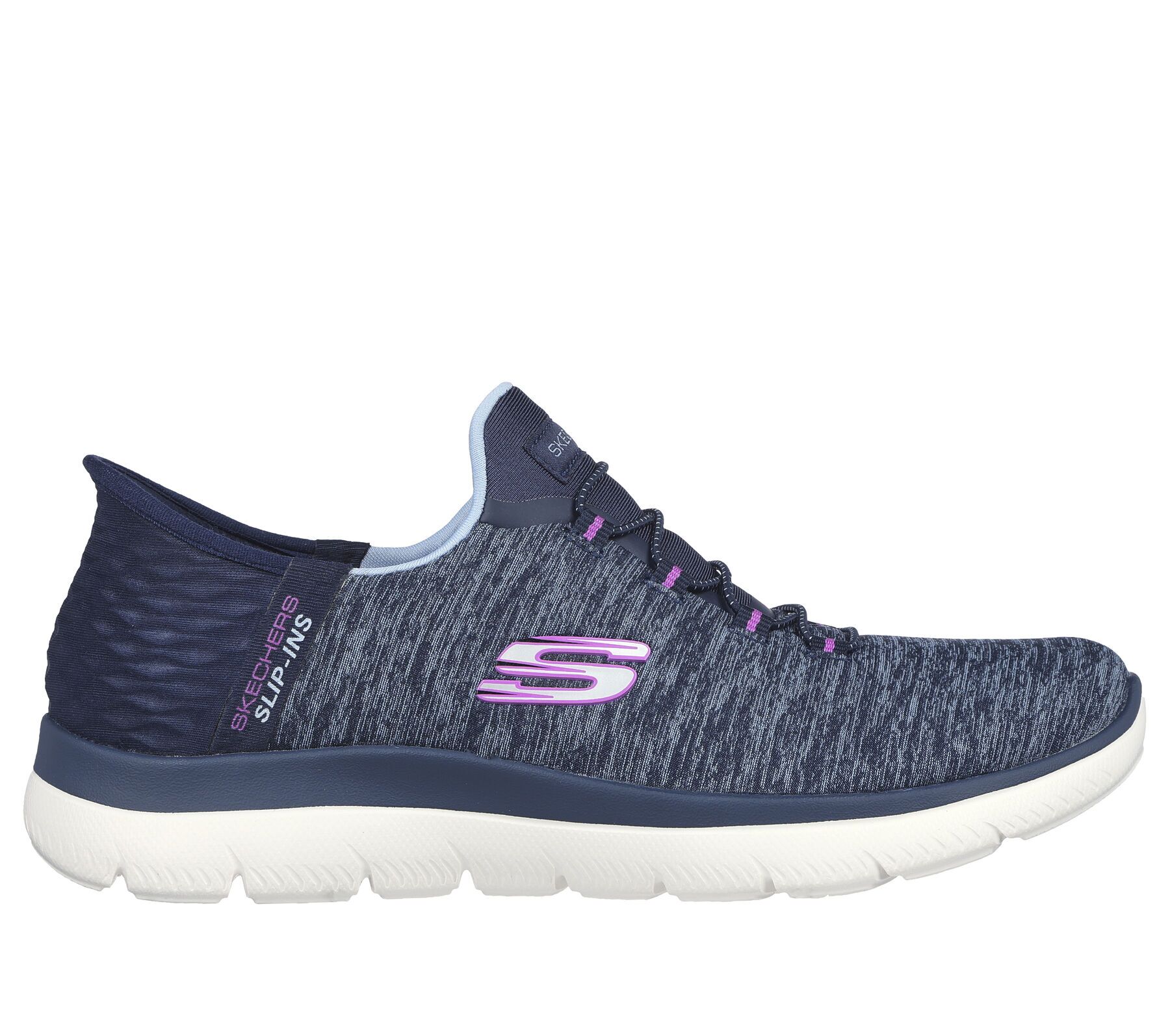 Women's Slip-ins Summits Dazzling Haze Shoe in Navy/Purple