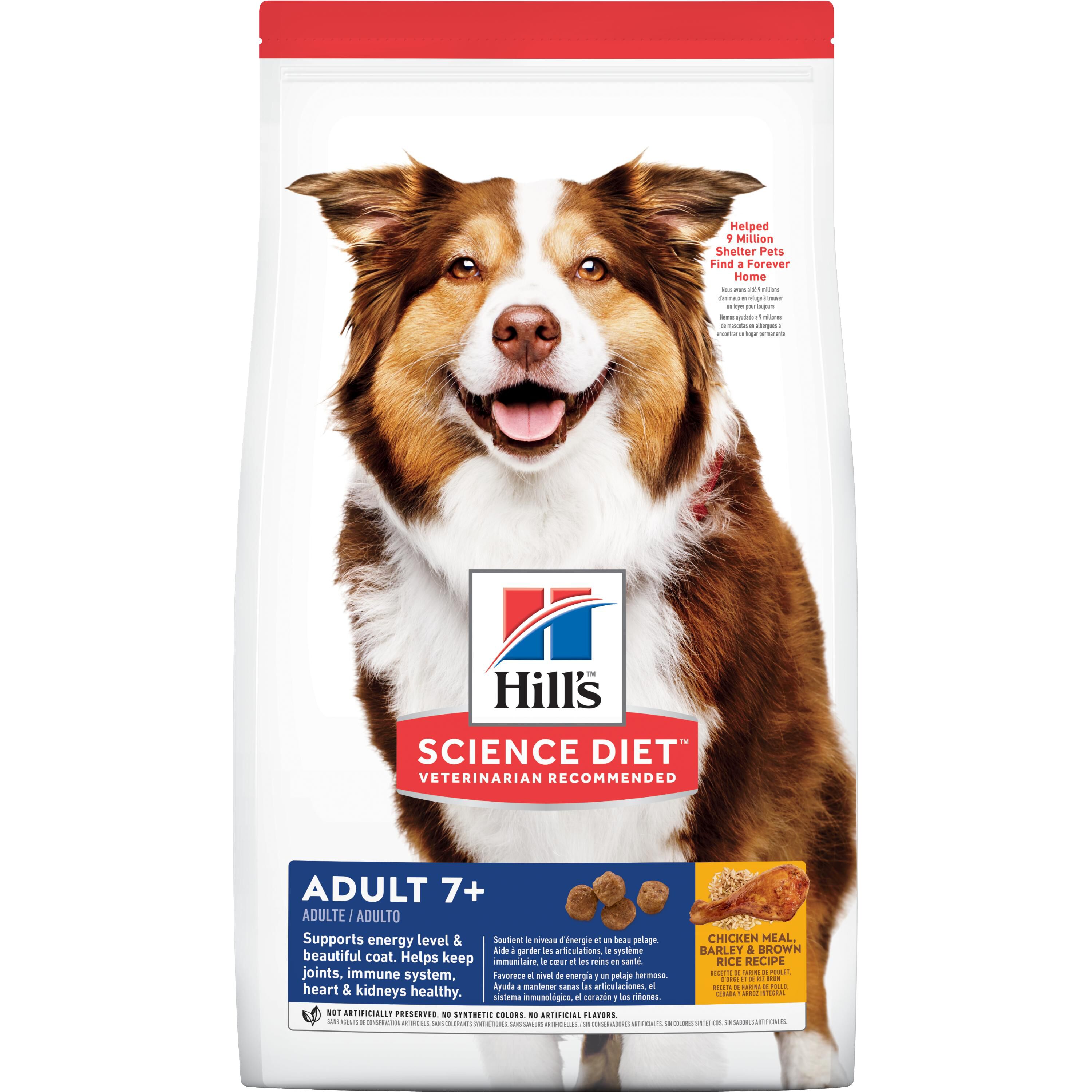 Adult 7+ Chicken Meal Barley & Rice Recipe Dog Food