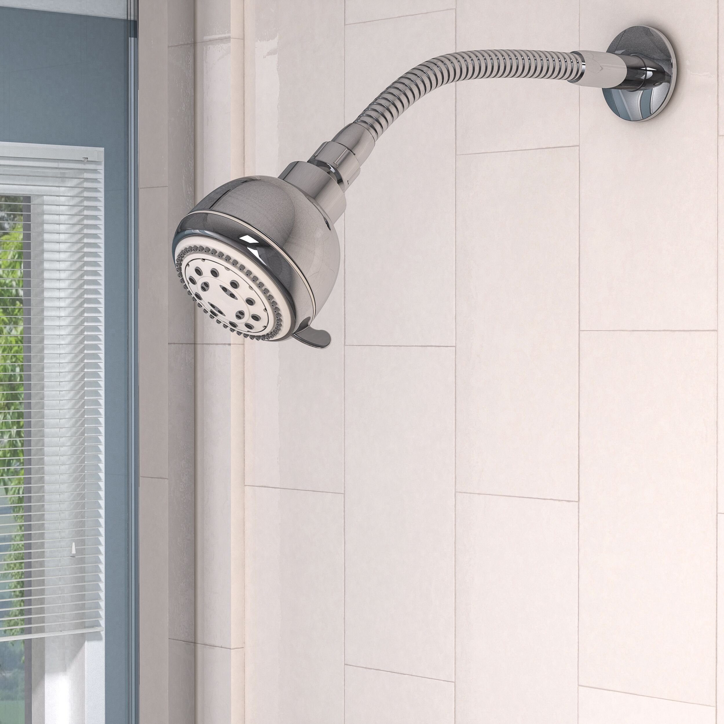 11.5" Flexible Memory Flange Finish Shower Arm