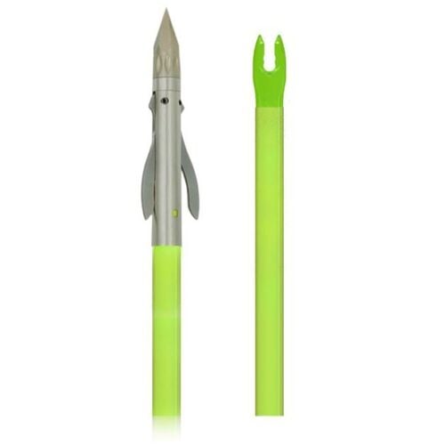 Iron 2 Blade Fish Point w/ Chartreuse Arrow
