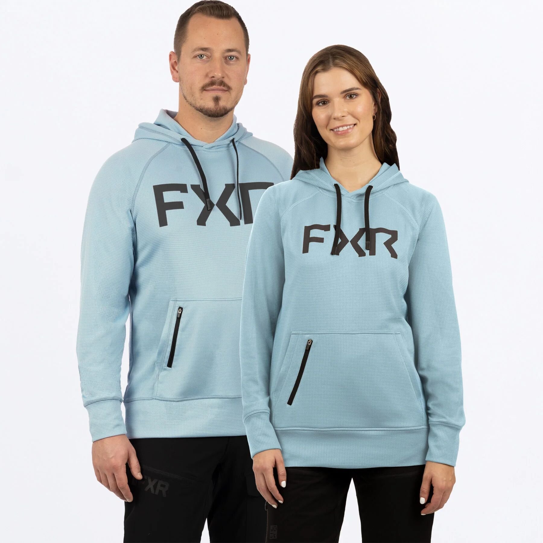 Unisex Pilot UPF Pullover Hoodie in Light Steel