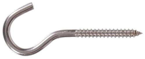 Hardware Essentials Stainless Steel Ceiling Hook - 1/4" x 4-1/4"