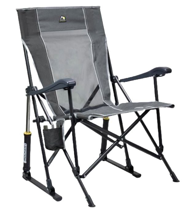 GCI Outdoors Roadtrip Rocker Mercury Gray Chair