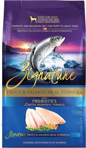 Trout & Salmon Meal Formula with Probiotics Limited Ingredient Small Bites Dry Dog Food - 4 Lb