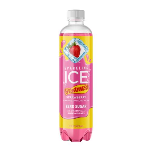 Starburst Strawberry Flavored Sparkling Water - 17 oz