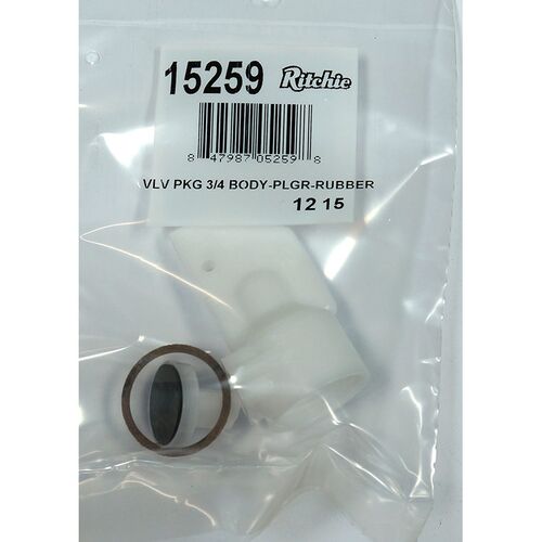 3/4? Valve Package with Body / Plunger / Gasket & Rubber