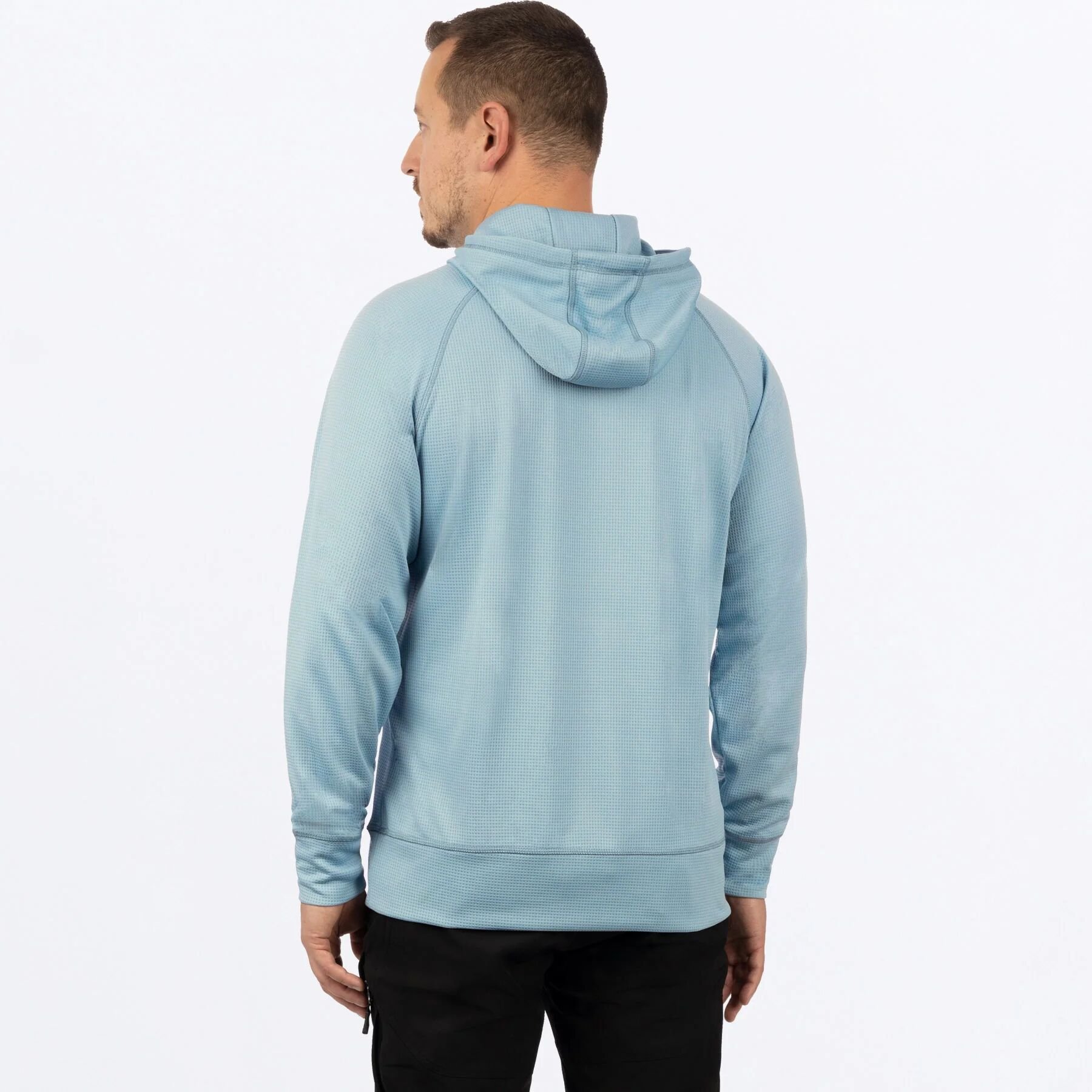 Unisex Pilot UPF Pullover Hoodie in Light Steel