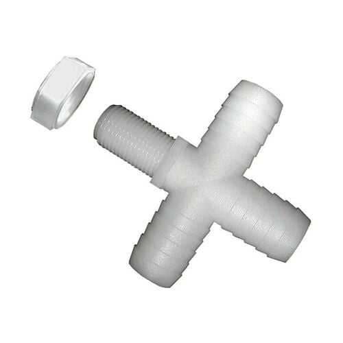 Cross 3/4" Barb