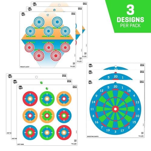 EZ Aim Fun Plinking the Day Away Paper Shooting Targets 12-Pack