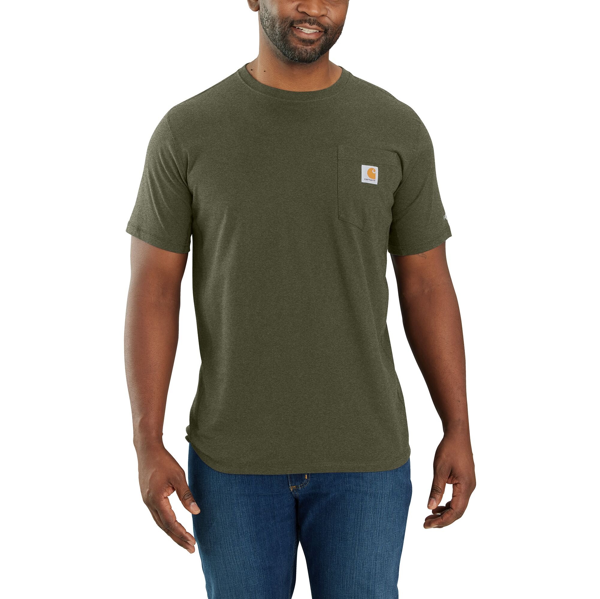 Men's Force Relaxed Fit Midweight Short Sleeve Pocket T-Shirt