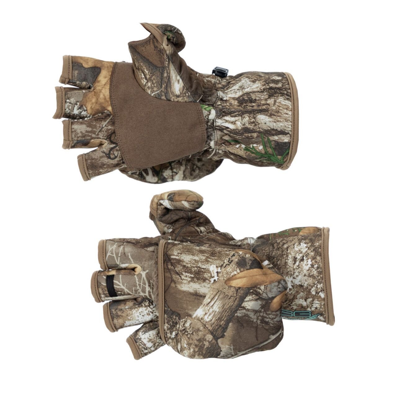 Women's Sherpa Flip Top Mitten in Realtree Edge