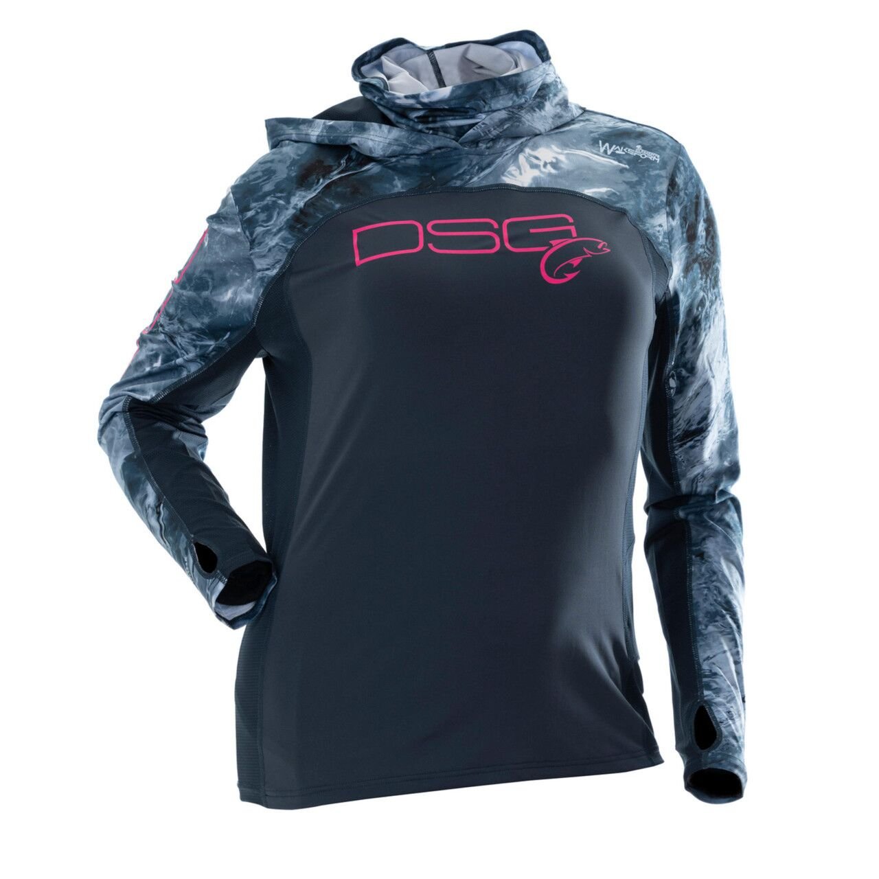 Chloe Hooded Sun Shirt in Deep Waters