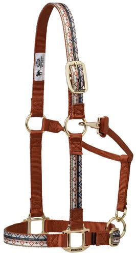 Average 1" Patterned Adjustable Halter in Trekking West