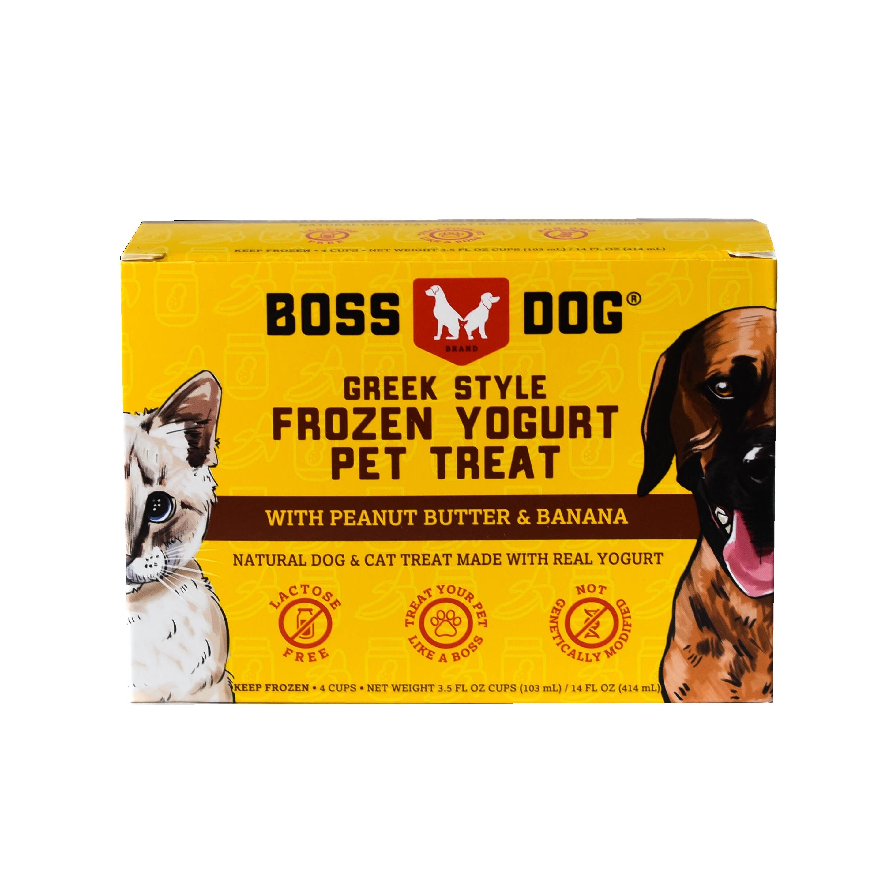 Boss Dog Peanut Butter Banana Greek Style Frozen Yogurt 4-Pack