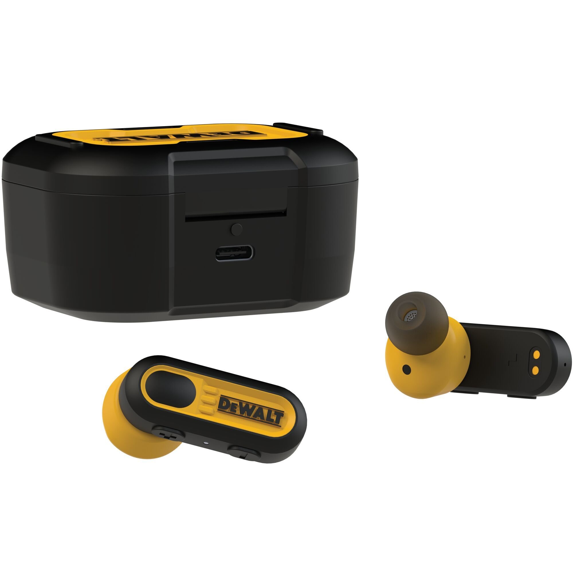 Dewalt Pro-X1 Jobsite True Wireless Earbuds With Charging Case