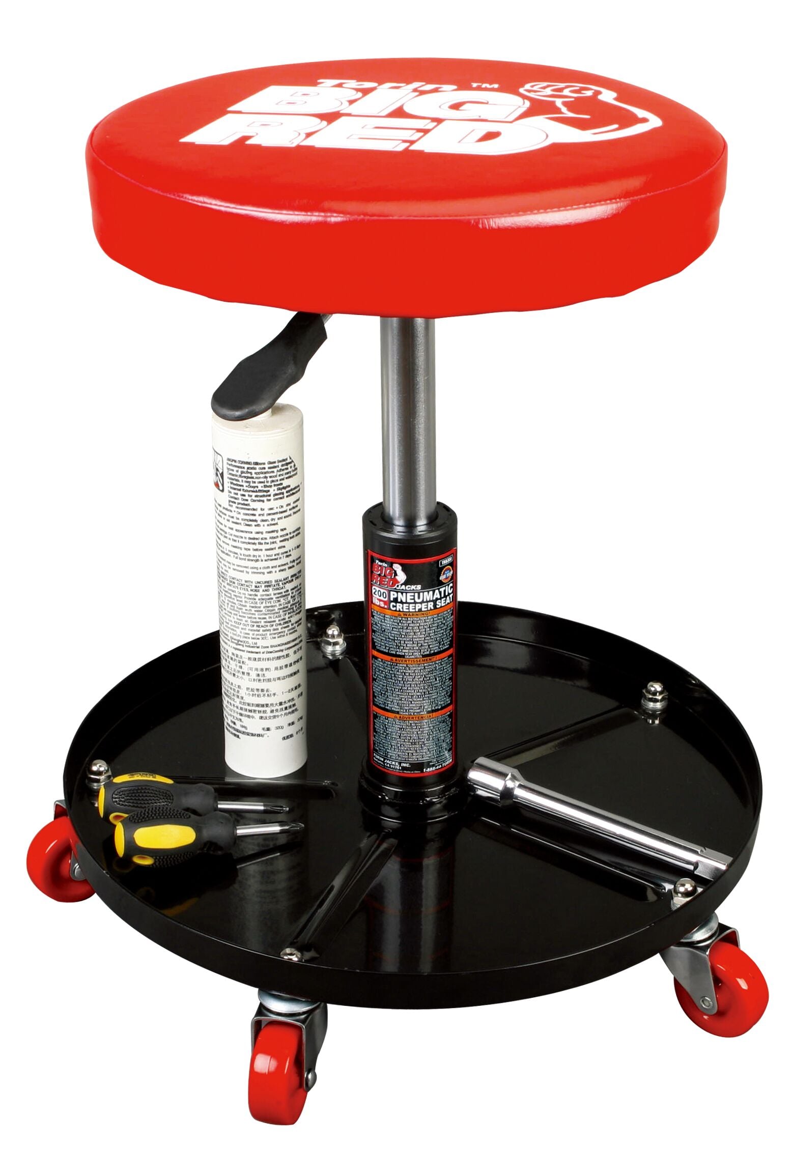 Big Red Pneumatic Mechanic Chair