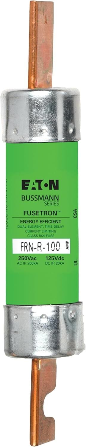 Bussmann 100 Amp Fusetron Dual Element Time-Delay Current Limiting