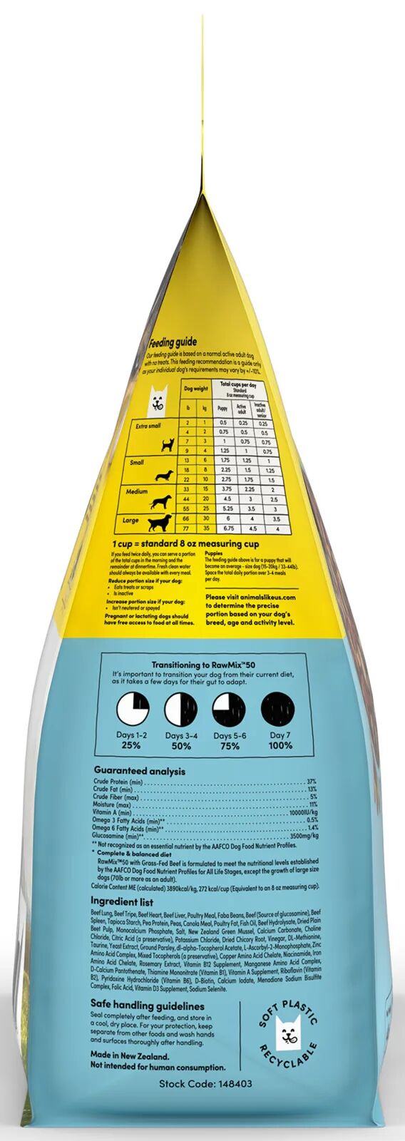 RawMix50 with Grass-Fed Beef Freeze-Dried Raw Dog Food