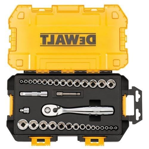 34 Piece 1/4" & 3/8" Drive Socket Set