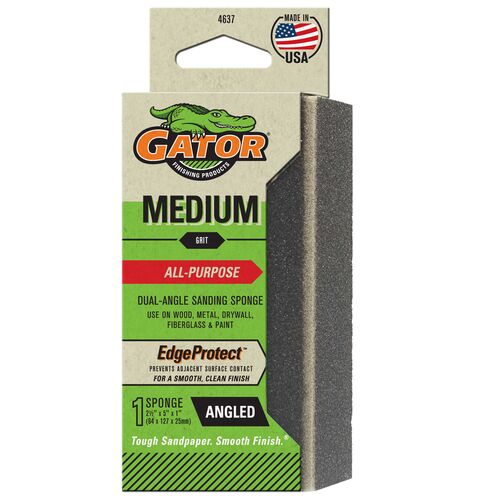All-Purpose Dual-Angle Sanding Sponge - Medium